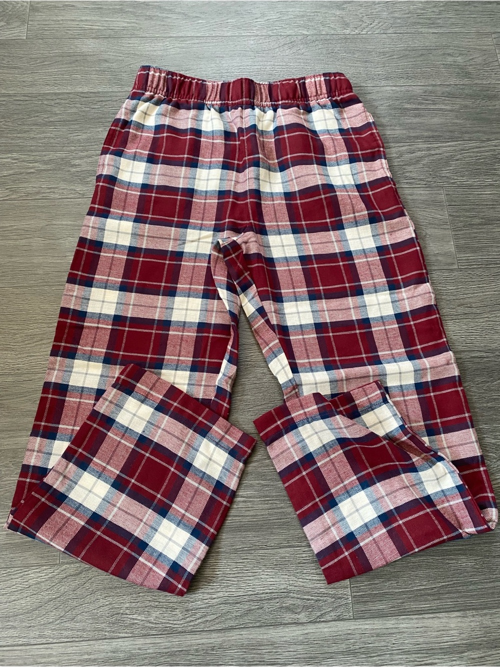 Old Navy Red and White Plaid Kids Pajama Bottoms